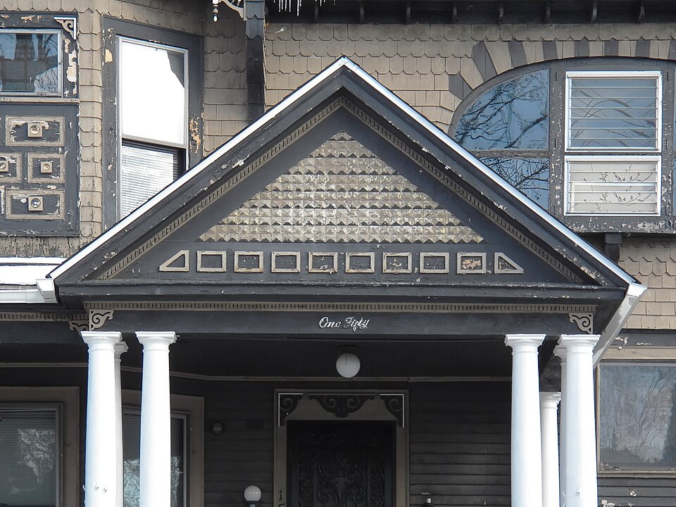 Porch-roof gable