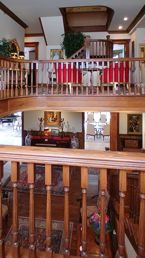 Second-floor balcony