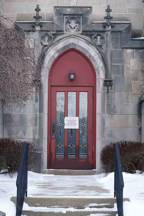 Side entrance