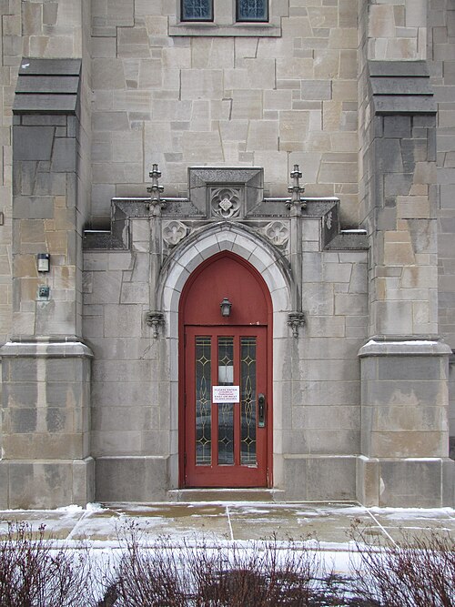 Side entrance